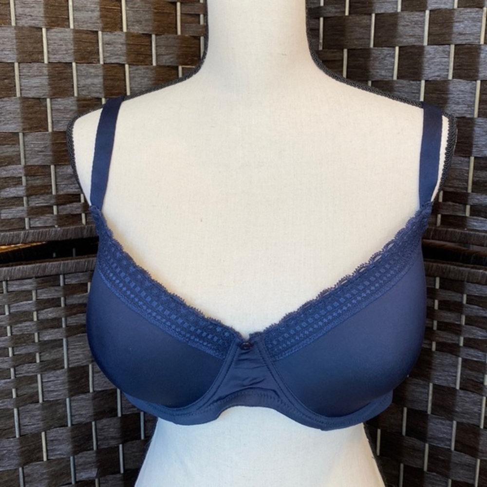 Deep Blue Izod Plus Size Bra - Size 40D